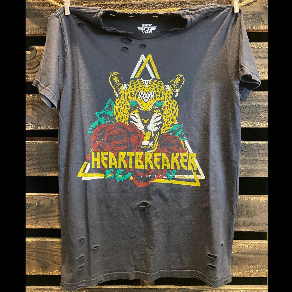 "Heart Breaker" Vintage Distressed Tee - Fall Collection